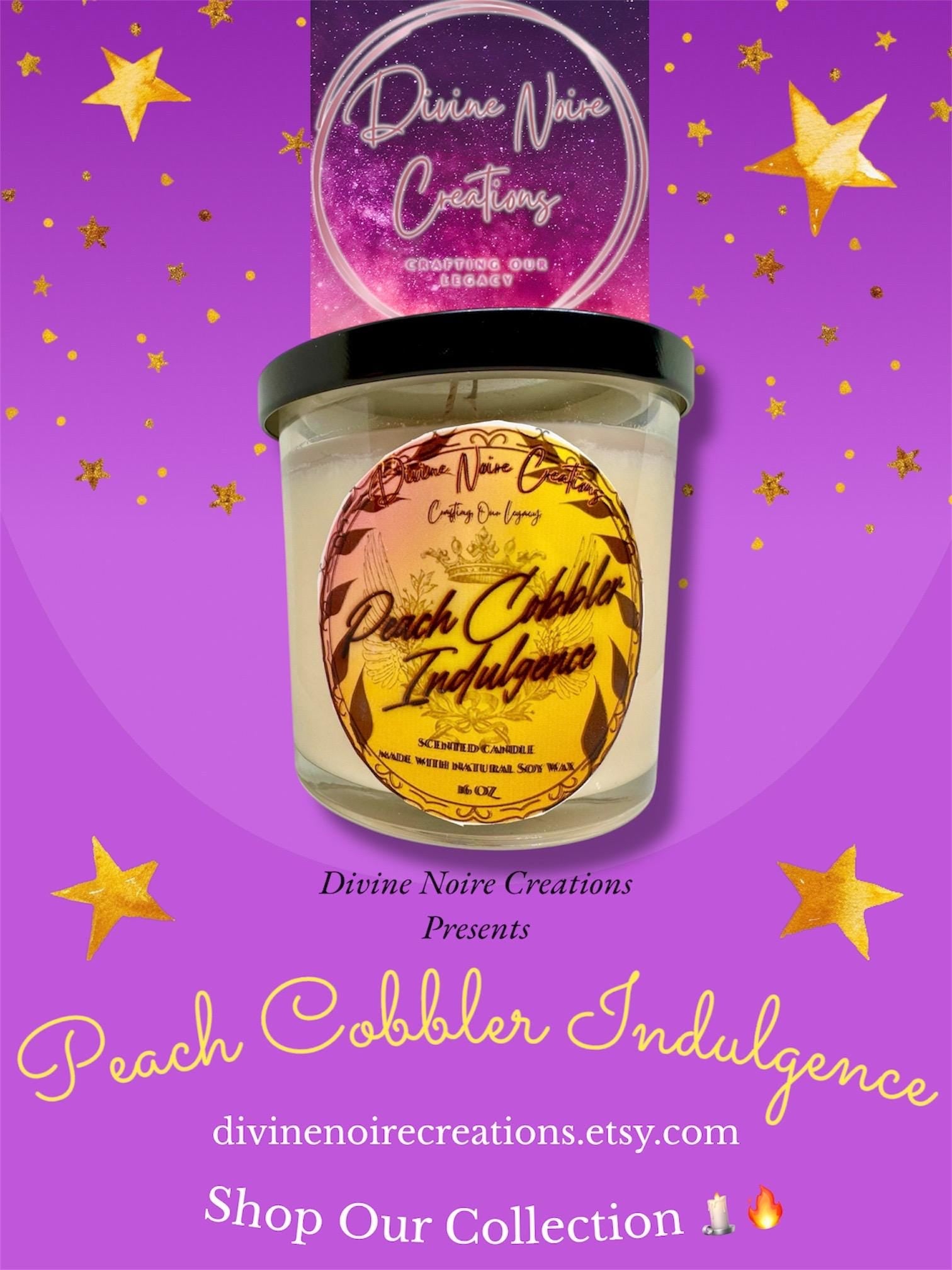 Peach Cobbler Indulgence Candle 16 oz