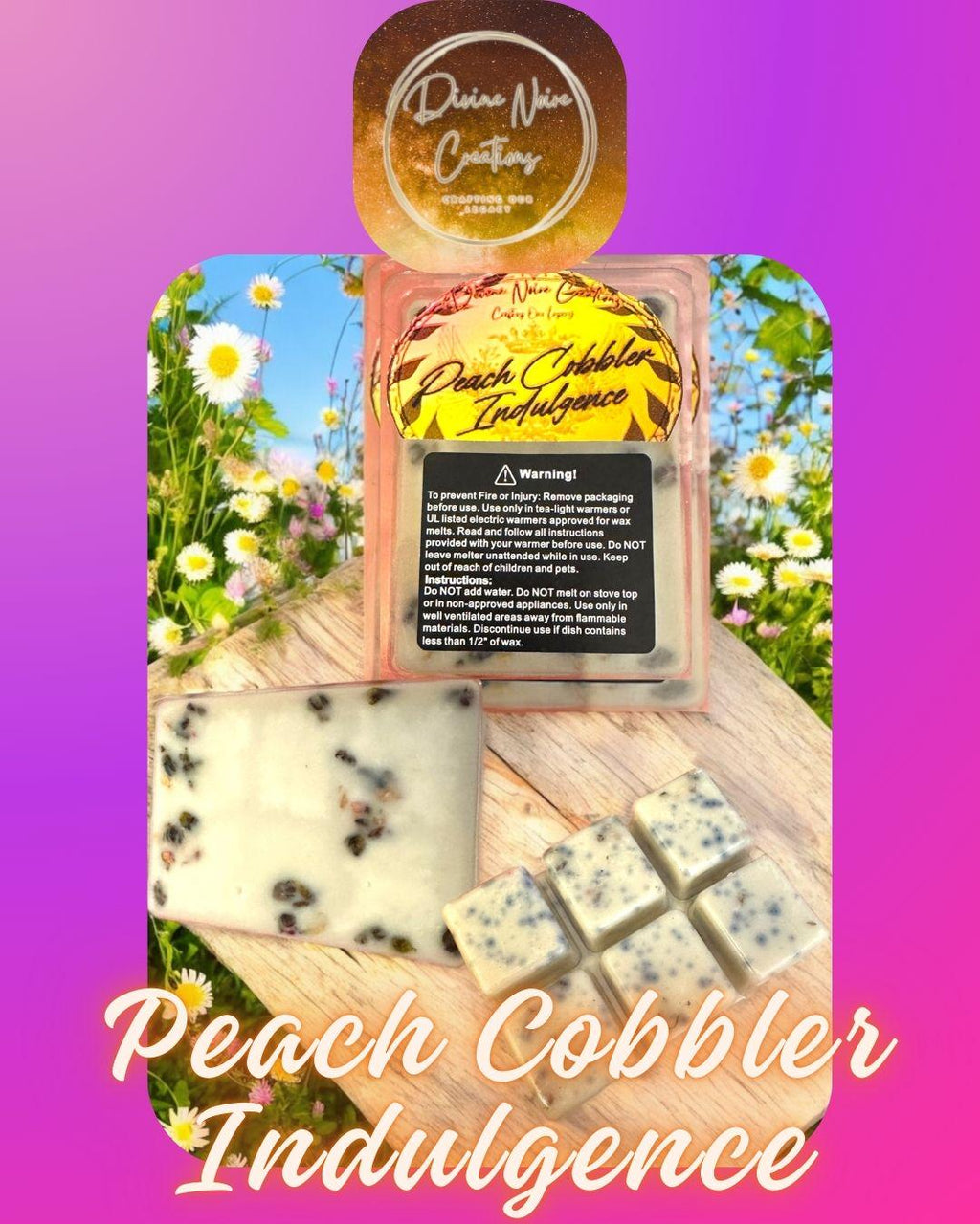 Peach Cobbler Indulgence Wax Melt (1)