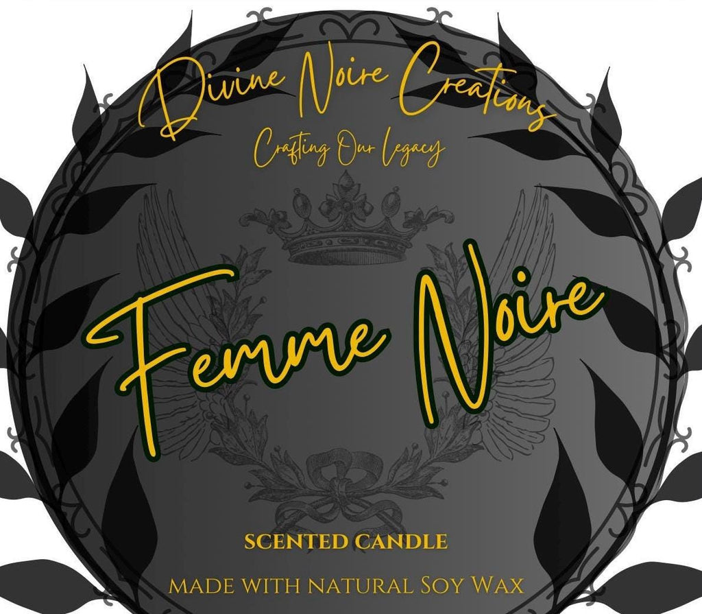 Homme Noir & Femme Noire Twin Flame Candles (2) 4 OZ