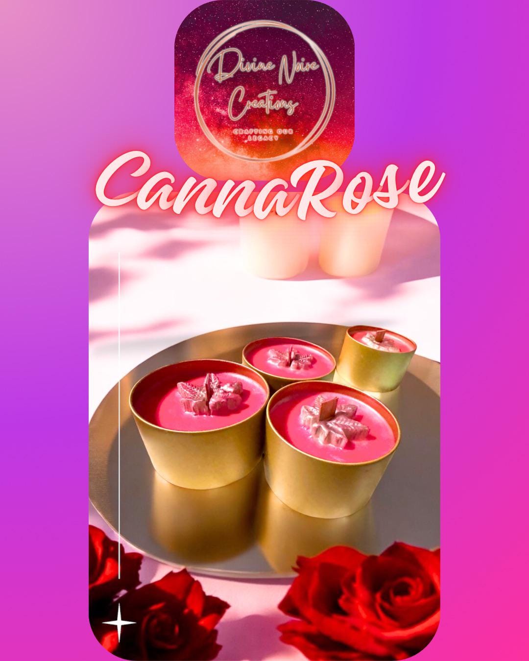 CannaRose Candle 8 oz