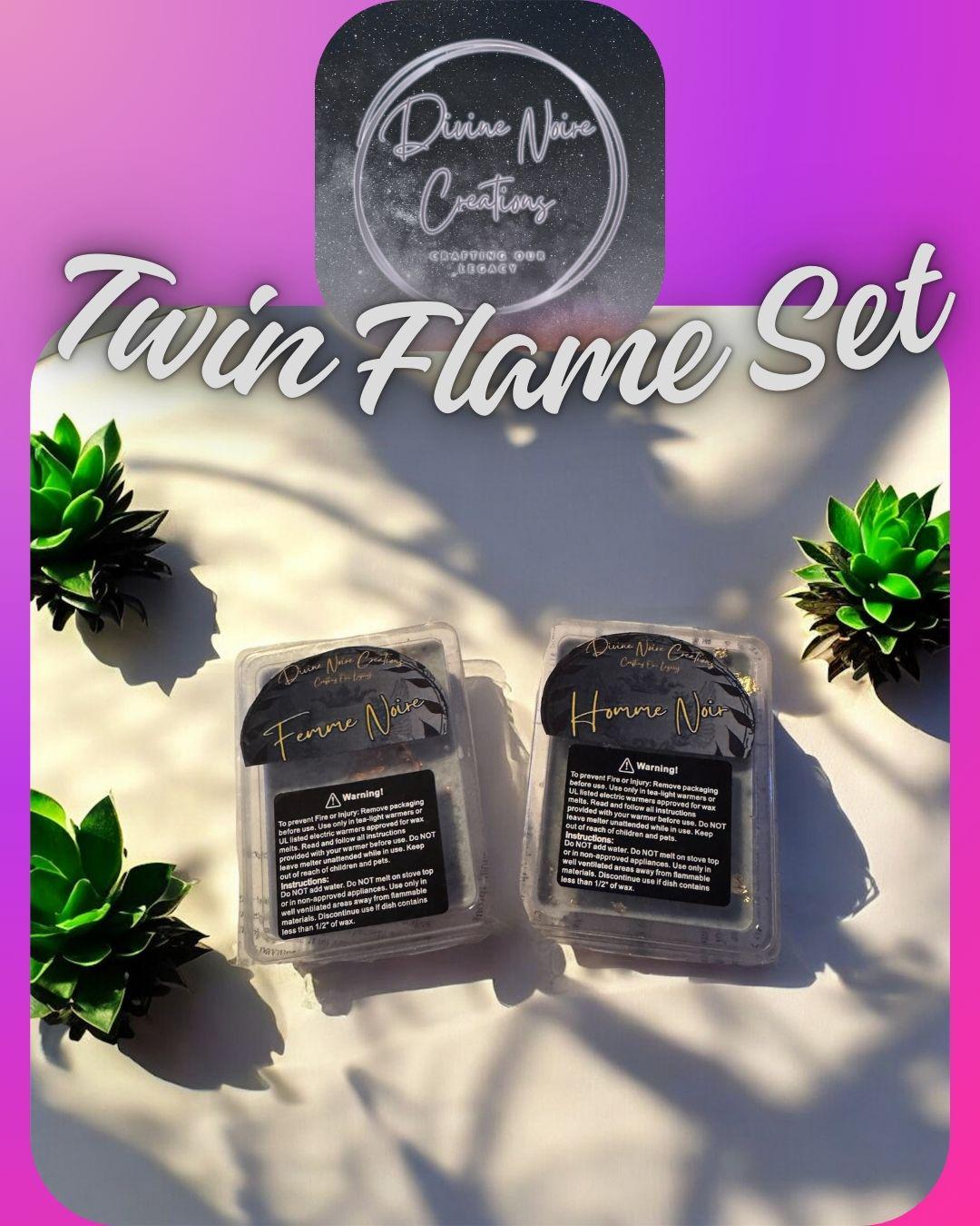 Homme Noir & Femme Noire Twin Flame Wax Melts (2)