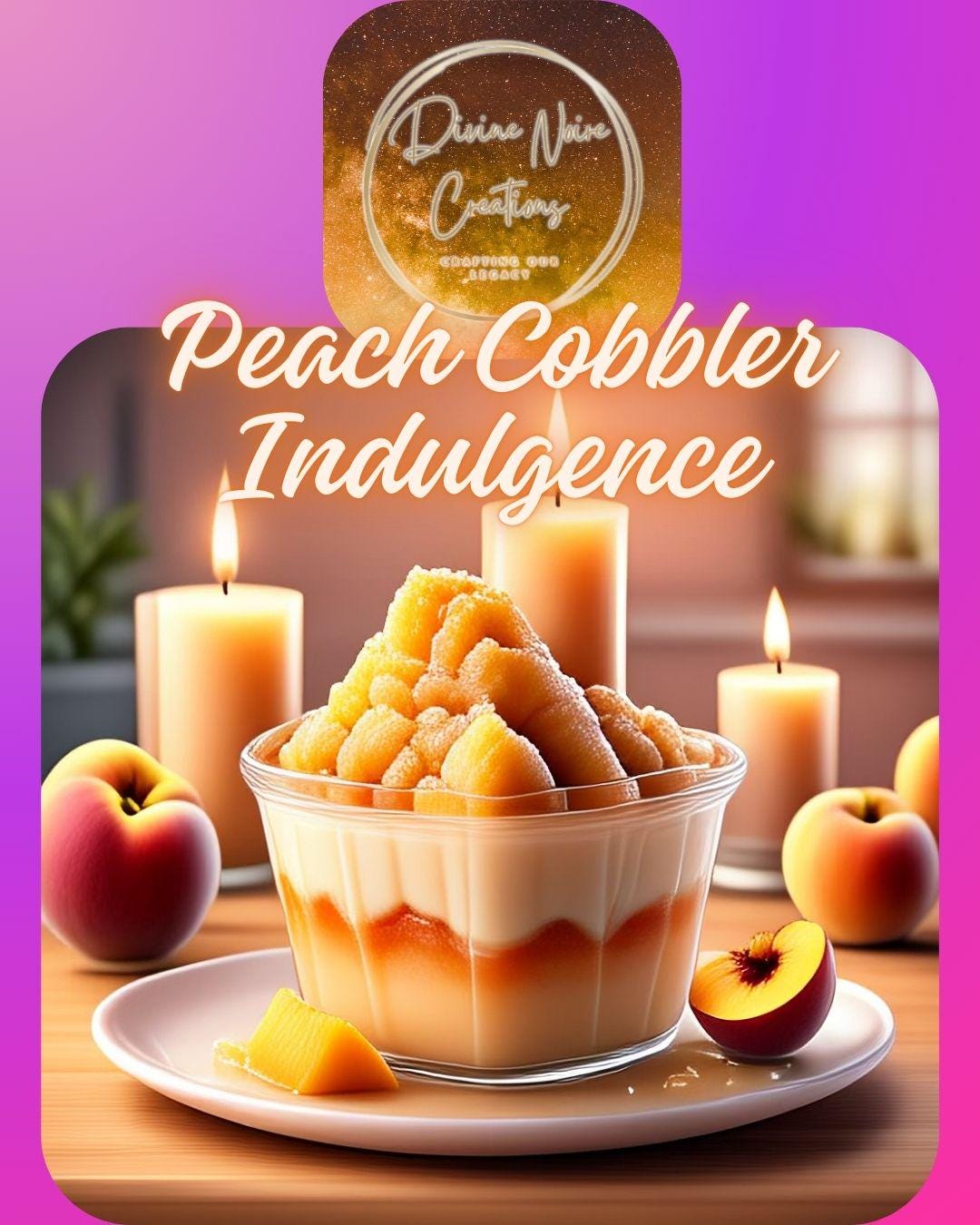 Peach Cobbler Indulgence Candle 16 oz